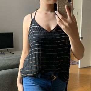 Bar III Beaded Ombré Design Top